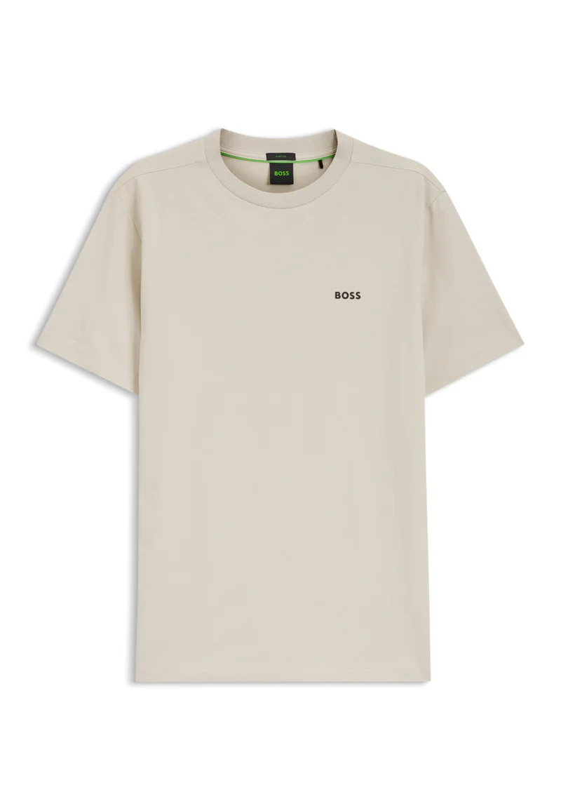 بوس Stretch-cotton T-shirt with logo detail